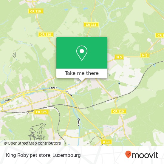 King Roby pet store map