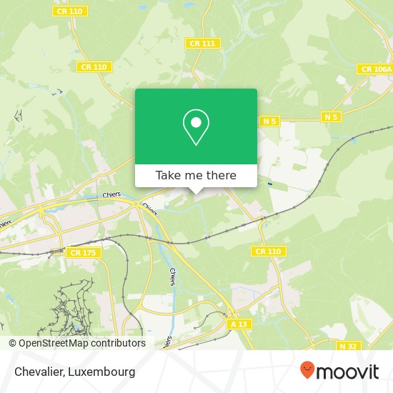 Chevalier map