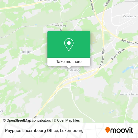 Paypuce Luxembourg Office map