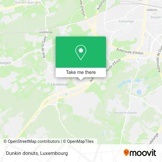 Dunkin donuts map