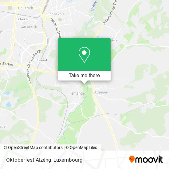 Oktoberfest Alzéng map