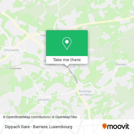 Dippach Gare - Barriere map