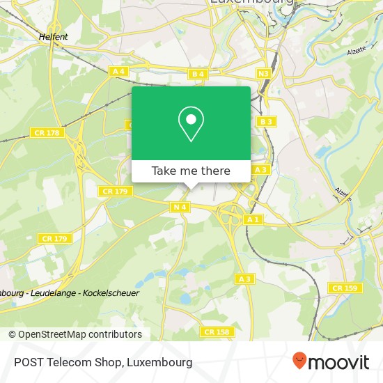 POST Telecom Shop map