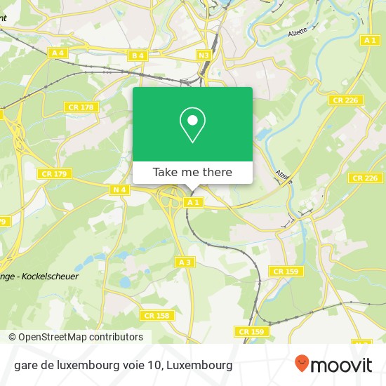 gare de luxembourg voie 10 map