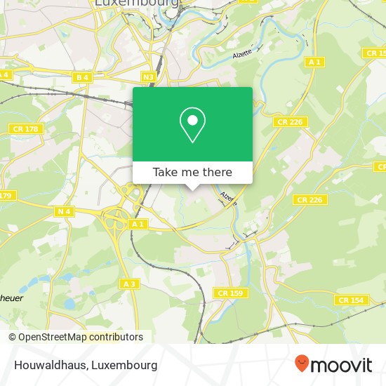 Houwaldhaus map
