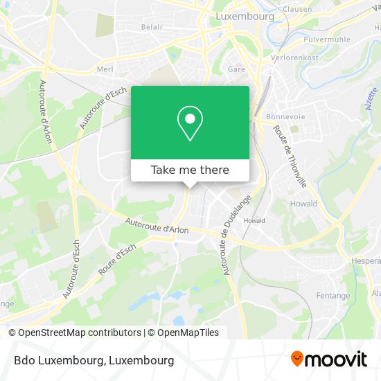 Bdo Luxembourg map