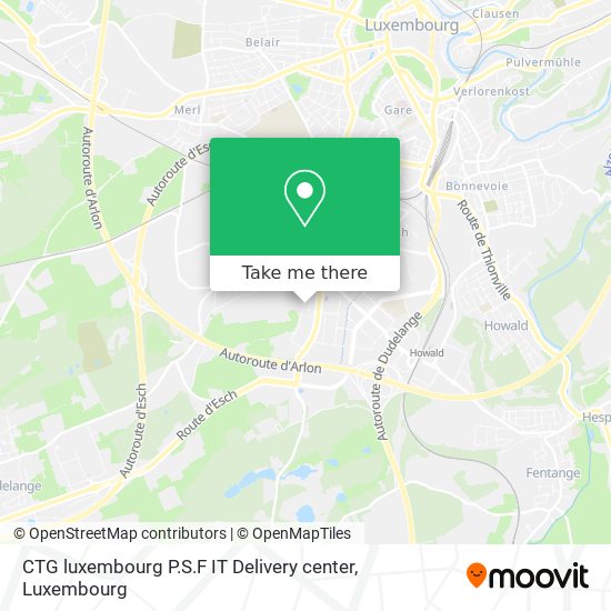 CTG luxembourg P.S.F IT Delivery center map