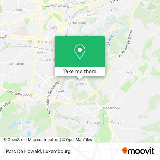Parc De Howald map