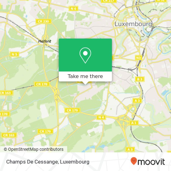 Champs De Cessange map