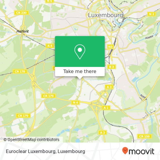 Euroclear Luxembourg map