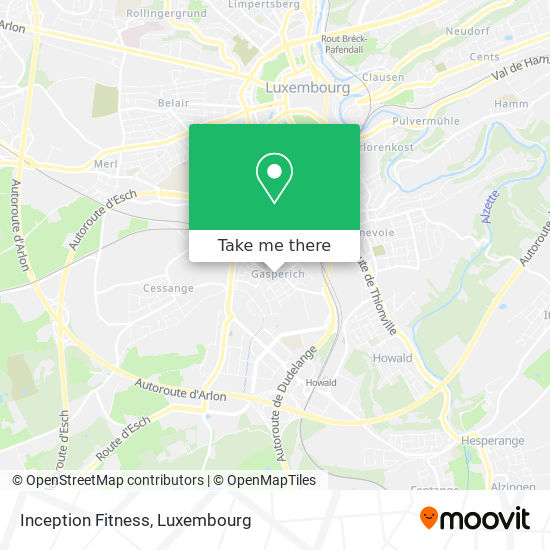Inception Fitness map
