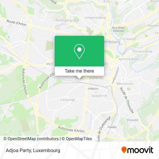 Adjoa Party map