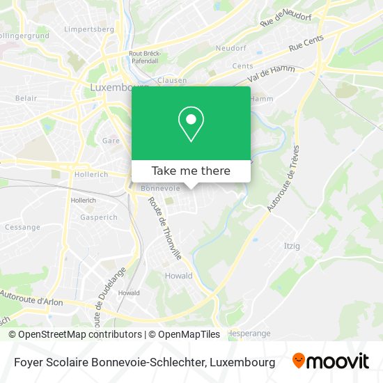 Foyer Scolaire Bonnevoie-Schlechter map