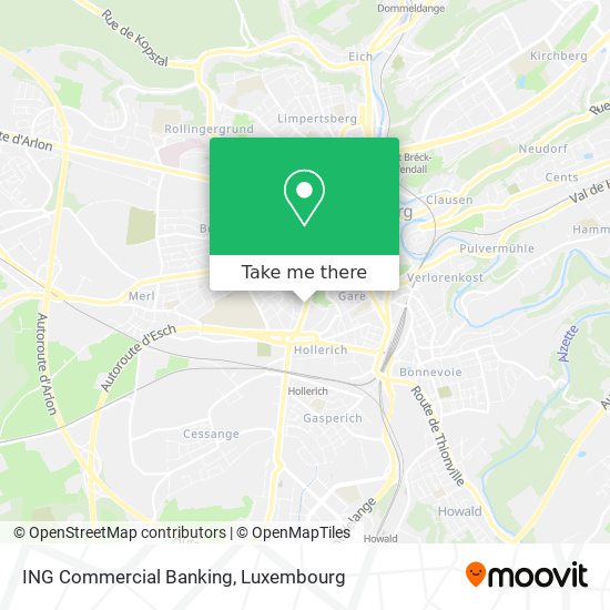 ING Commercial Banking map