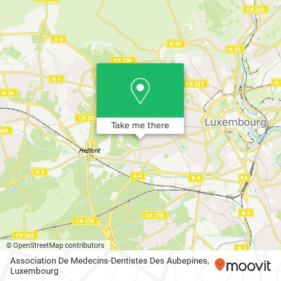 Association De Medecins-Dentistes Des Aubepines map
