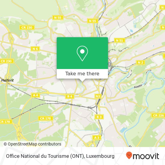 Office National du Tourisme (ONT) Karte