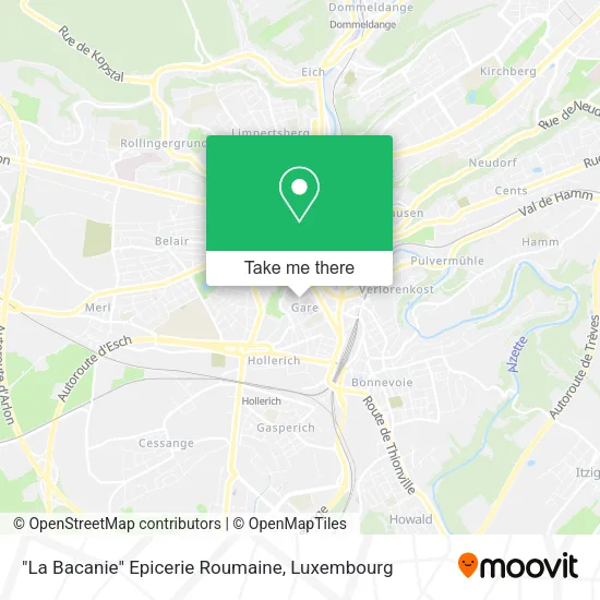 "La Bacanie" Epicerie Roumaine map