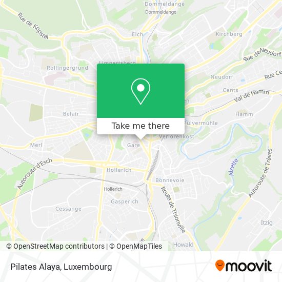 Pilates Alaya map