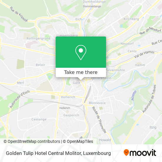 Golden Tulip Hotel Central Molitor map
