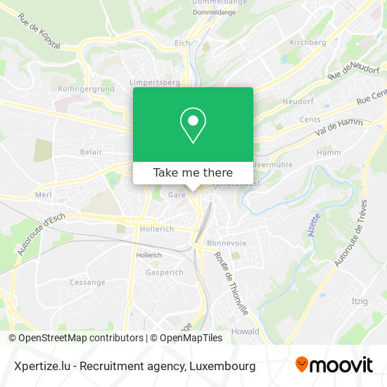 Xpertize.lu - Recruitment agency map
