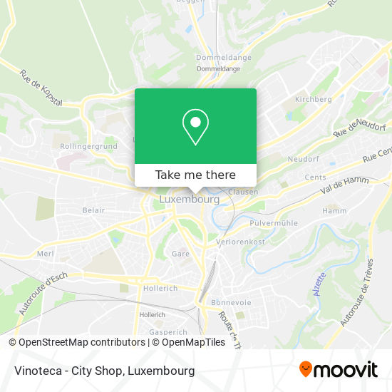 Vinoteca - City Shop map