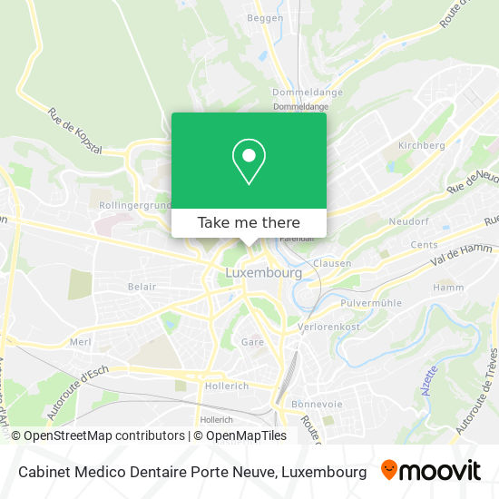 Cabinet Medico Dentaire Porte Neuve map