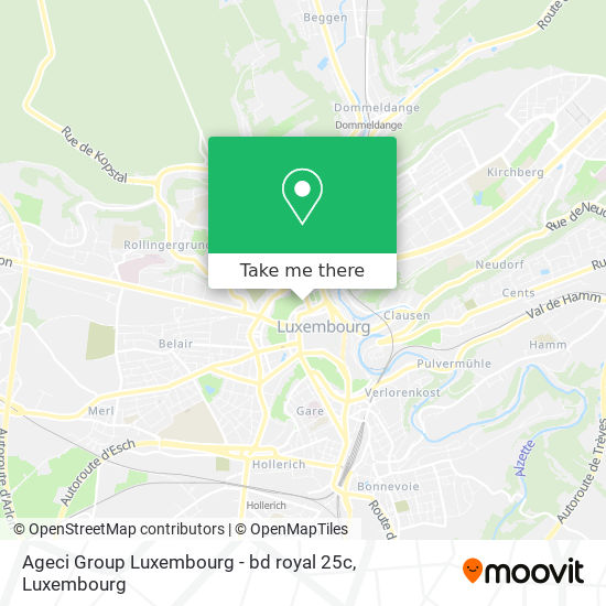 Ageci Group Luxembourg - bd royal 25c Karte