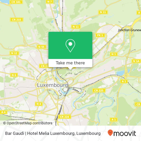 Bar Gaudi | Hotel Melia Luxembourg map