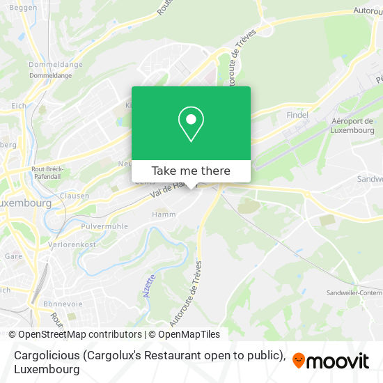 Cargolicious (Cargolux's Restaurant open to public) Karte