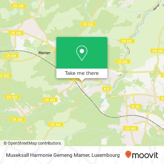 Museksall Harmonie Gemeng Mamer map