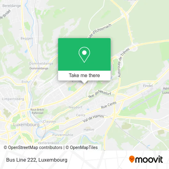 Bus Line 222 map