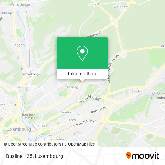 Busline 125 map