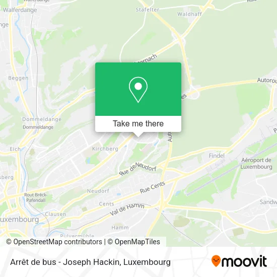 Arrêt de bus - Joseph Hackin map