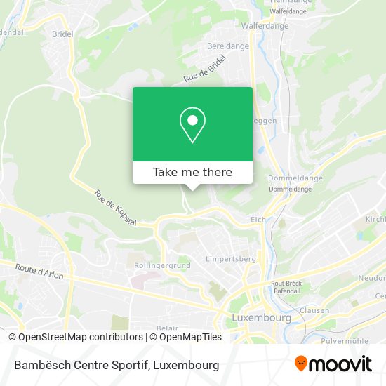 Bambësch Centre Sportif map