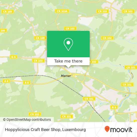 Hoppylicious Craft Beer Shop map