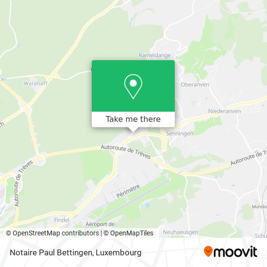 Notaire Paul Bettingen map