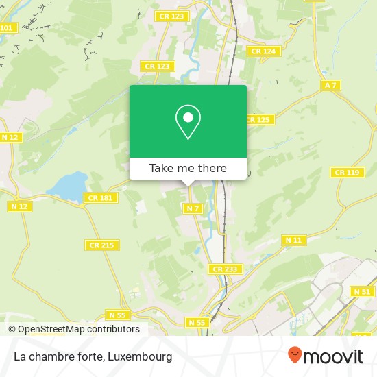 La chambre forte map