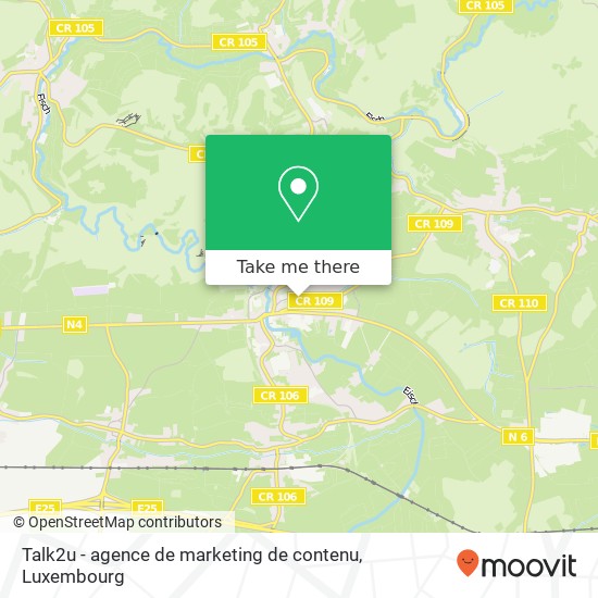 Talk2u - agence de marketing de contenu Karte