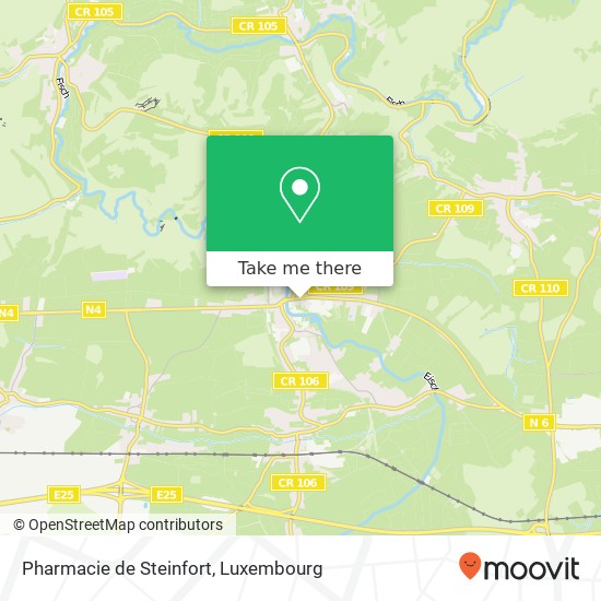 Pharmacie de Steinfort map