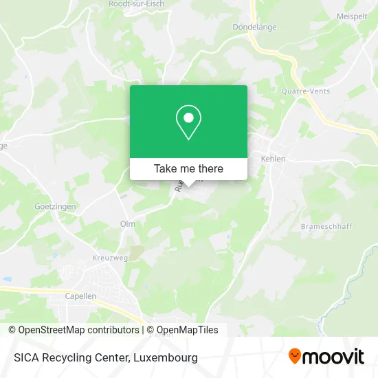 SICA Recycling Center map