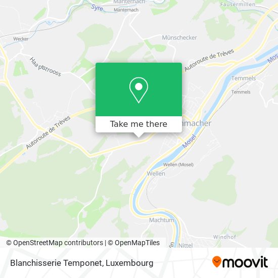 Blanchisserie Temponet map