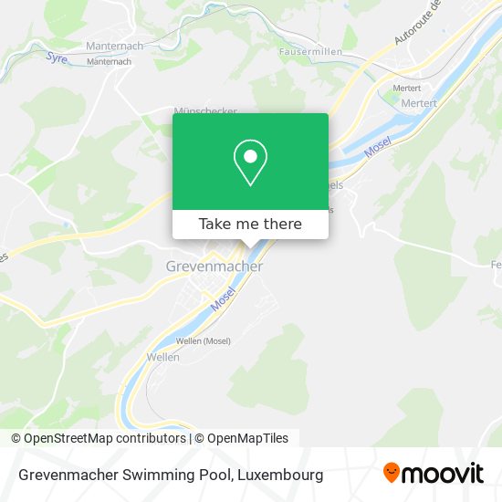 Grevenmacher Swimming Pool Karte