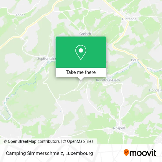 Camping Simmerschmelz map