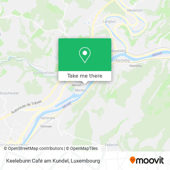 Keelebunn Café am Kundel Karte