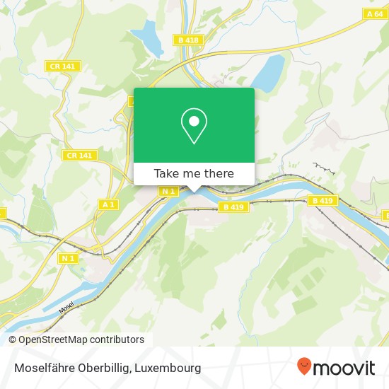 Moselfähre Oberbillig map