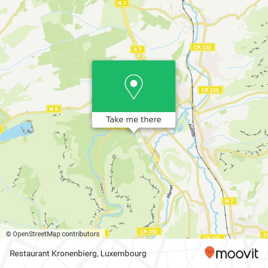 Restaurant Kronenbierg map