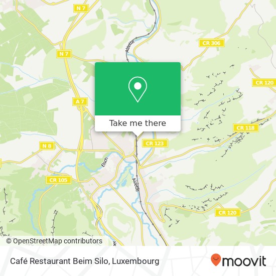 Café Restaurant Beim Silo map