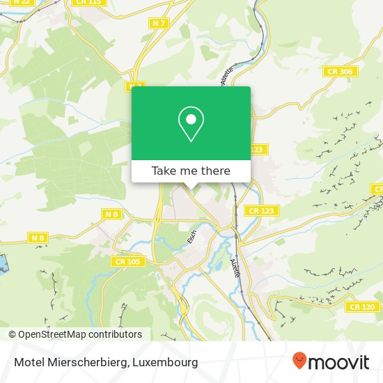 Motel Mierscherbierg map