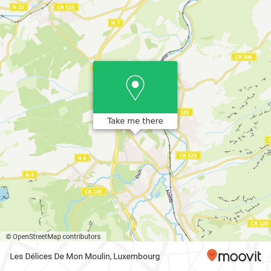 Les Délices De Mon Moulin map