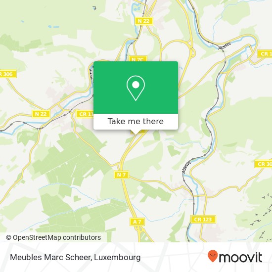 Meubles Marc Scheer map